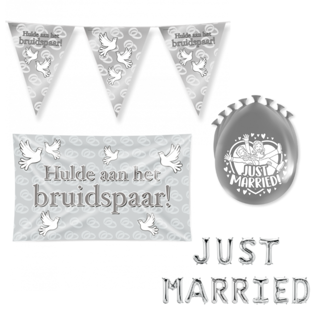 Just Married Versiering pakket - M