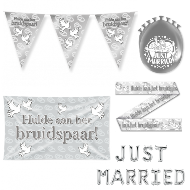 Just Married Versiering pakket - L