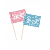 Gender Reveal - Cocktail Prikkers - 50 stuks