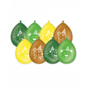 Jungle Dieren - Ballonnen - 8 stuks - 30cm