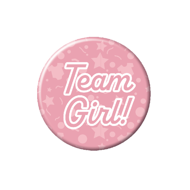 Gender Reveal - Button klein Team Girl