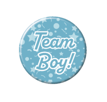 Gender Reveal - Button klein Team Boy