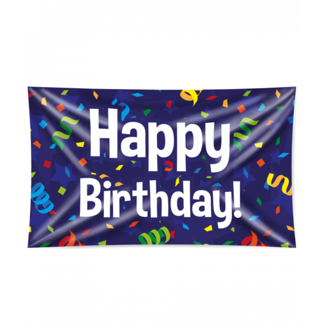 Happy Birthday Cartoon - Gevelvlag