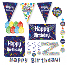 Happy Birthday Cartoon Versiering pakket - XL