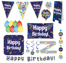 Happy Birthday Cartoon Versiering pakket - XXL
