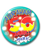 Abraham Cartoon - Button klein