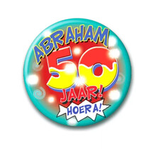 Abraham Cartoon - Button klein