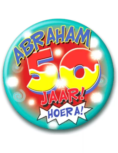 Abraham Cartoon - Button klein