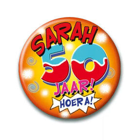 Sarah Cartoon - Button klein