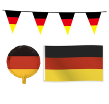 Duitsland feestpakket S – vlaggenlijn, gevelvlag & folieballon