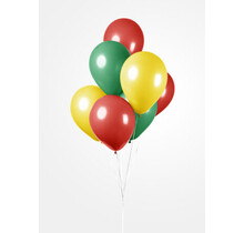 Ballonnen Rood, Geel & Groen - 10 stuks - 30cm