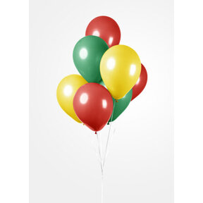Ballonnen Rood, Geel & Groen - 10 stuks - 30cm