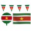 Feest-vieren Suriname Versiering pakket - S