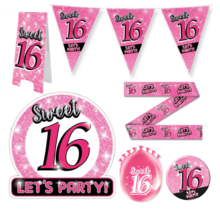Sweet 16 Versiering pakket - XL