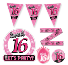 Sweet 16 Versiering pakket - L