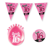 Sweet 16 Versiering pakket - S