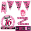 Feest-vieren Sweet 16 Versiering pakket - XL2 Feest-vieren Sweet 16 Versiering pakket - XL2