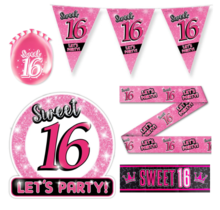 Sweet 16 Versiering pakket - L2