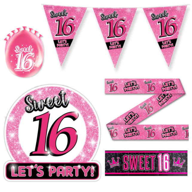 Sweet 16 Versiering pakket - L2