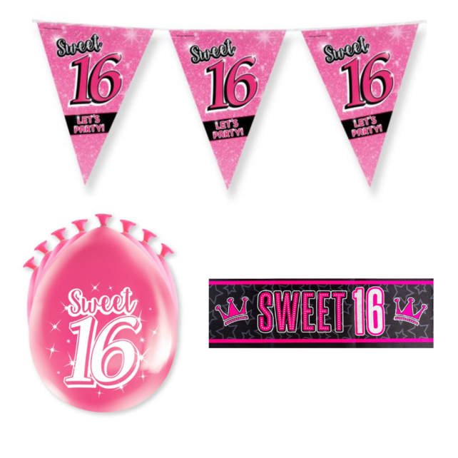Sweet 16 Versiering pakket - S2