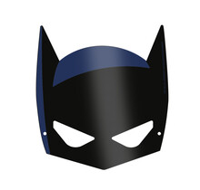 Batman papieren maskers 8 stuks