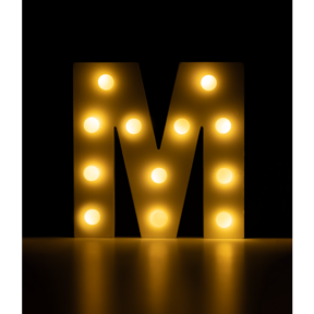 Light Letter -M