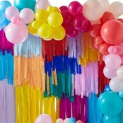 Ballonboog en muurdecoratie Mix it Up Brights Party DIY