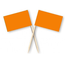 Cocktail Prikkers - Oranje - 50 stuks