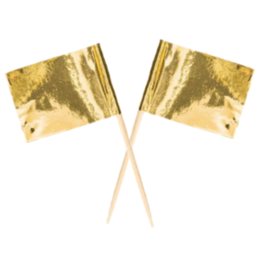 Cocktail Prikkers - Goud - 50 stuks