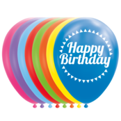Ballonnen Happy Birthday - 8 stuks - 30cm
