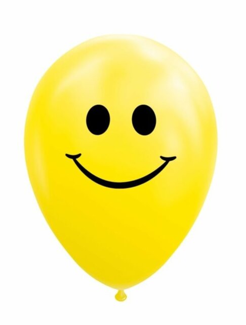 Ballonnen Smiley - 8 stuks - 30cm