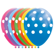 Ballonnen Stippen - 8 stuks - 30cm