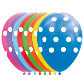 Ballonnen Stippen - 8 stuks - 30cm