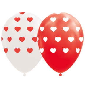 Ballonnen Hartjes - 8 stuks - 30cm
