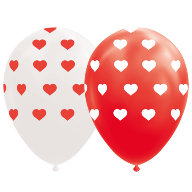 Ballonnen Hartjes - 8 stuks - 30cm Ballonnen Hartjes - 8 stuks - 30cm