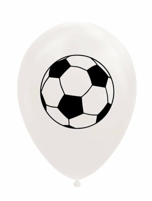 Ballonnen Voetbal - 8 stuks - 30cm
