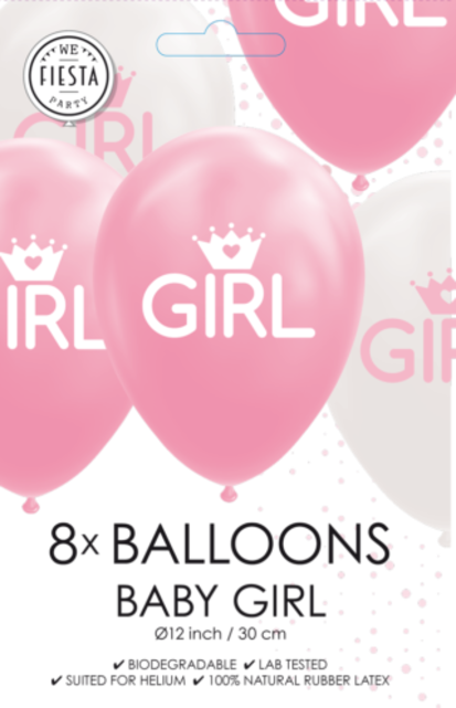 Ballonnen Girl - 8 stuks - 30cm Ballonnen Girl - 8 stuks - 30cm