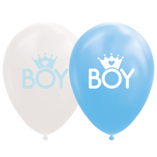 Ballonnen Boy - 8 stuks - 30cm