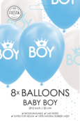 Ballonnen Boy - 8 stuks - 30cm