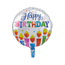 We Fiesta Folieballon Happy Birthday - Kaarsen - 46cm