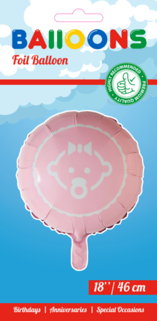 Folieballon Baby Girl - 46cm