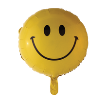 Folieballon Smiley - Geel - 46cm