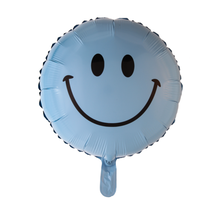 Folieballon Smiley - Licht Blauw - 46cm