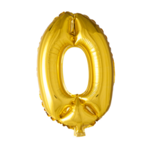 Folieballon 0 jaar - Goud - 41cm
