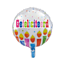 We Fiesta Folieballon Gefeliciteerd - Kaarsen - 46cm