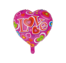 Folieballon Love - Roze - 46cm