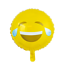 We Fiesta Folieballon Emoji Glimlach met traan - 46cm