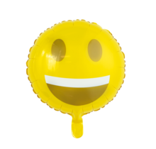 Folieballon Emoji Glimlach - 46cm