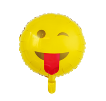 Folieballon Emoji Tong uitsteken  - 46cm