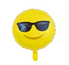 Folieballon Emoji Zonnebril -  46cm